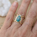 ANILLO BOHEMIO GOTA TURQUESA