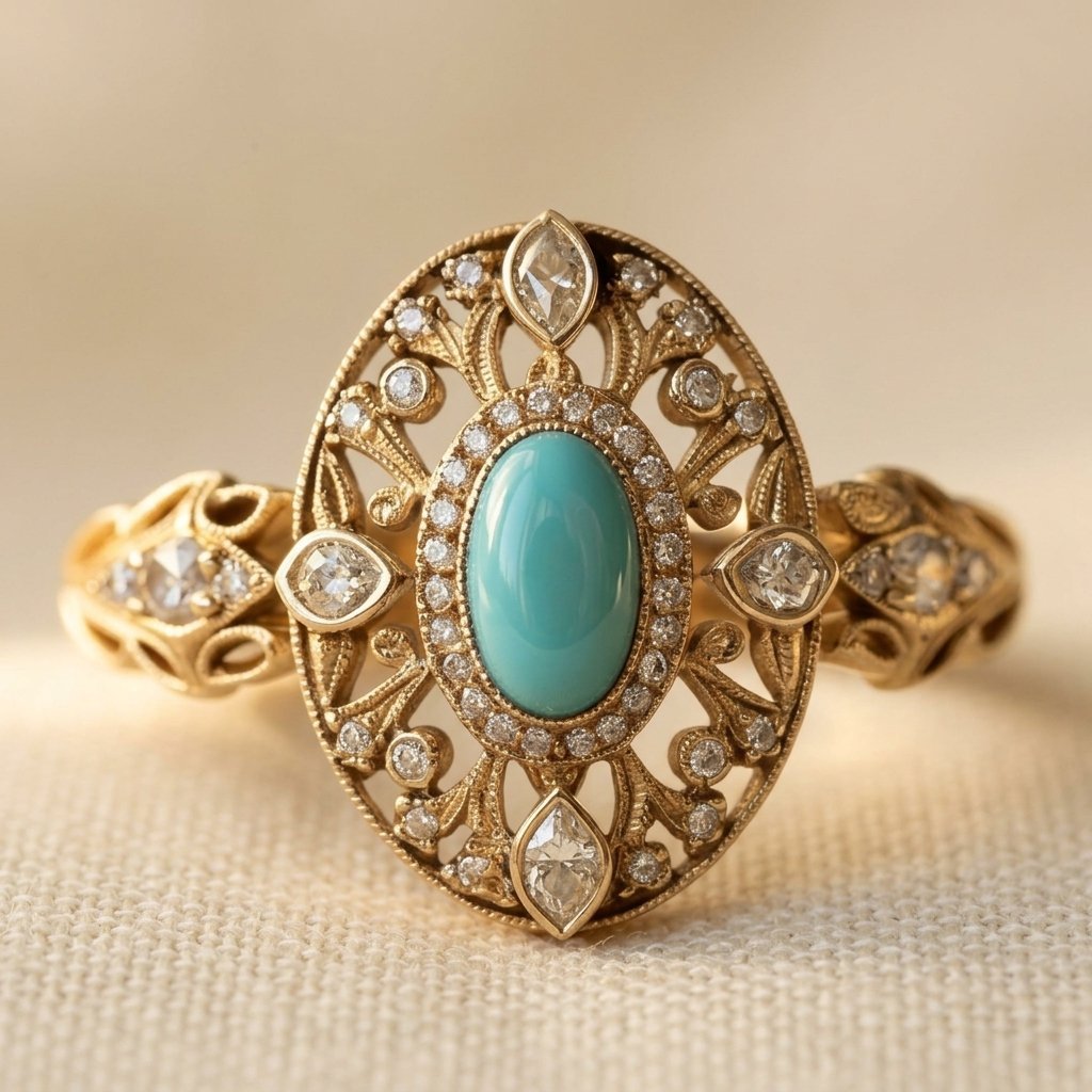 ANILLO TURQUESA CIRCONA