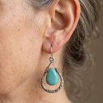 PENDIENTES NATUREL TURQUESA PIERRE
