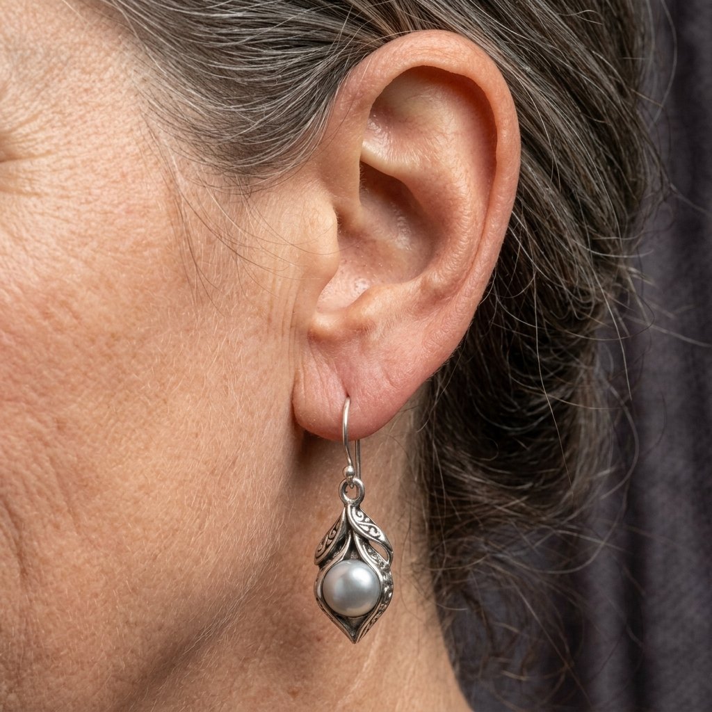 PENDIENTES RÉTRO BOHEMIO IMITATION PERLA