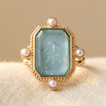 ANILLO TURQUESA GOTA