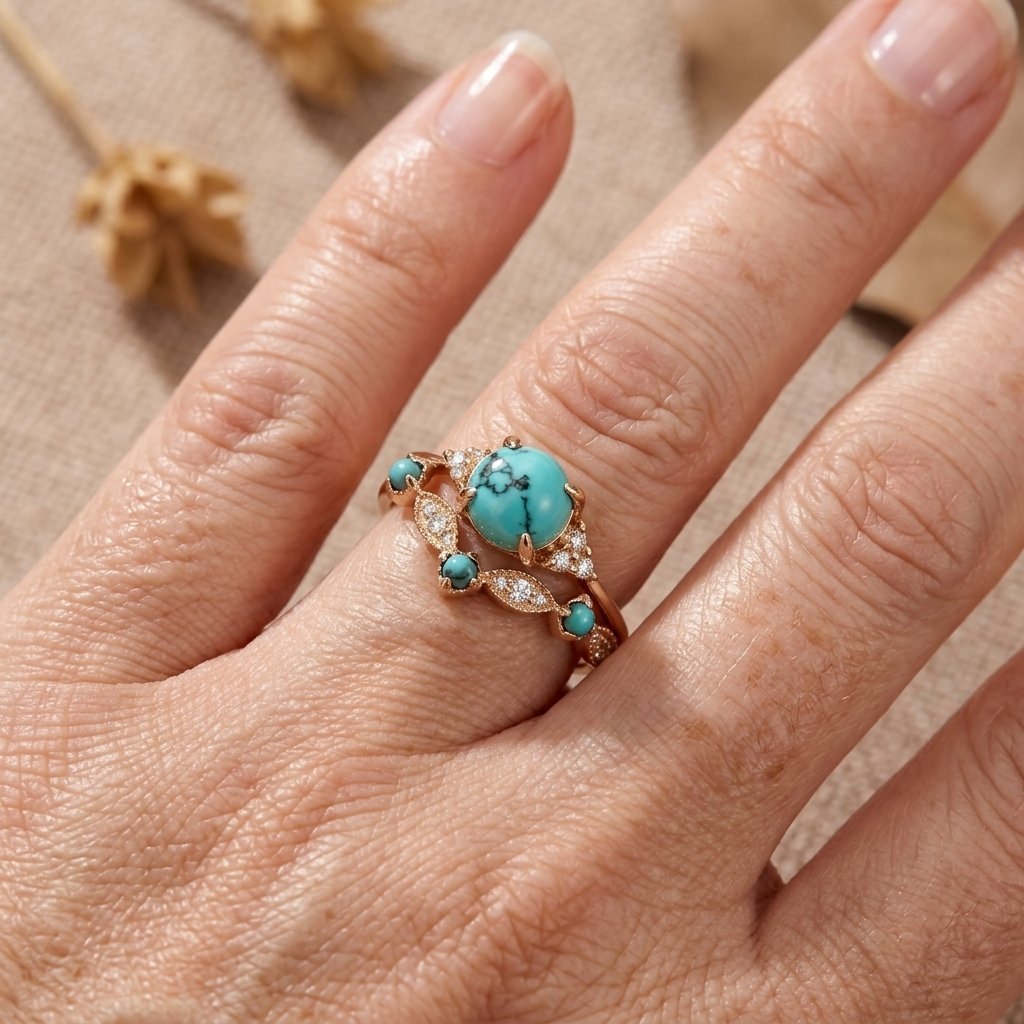 ANILLO BOHEMIO TURQUESA