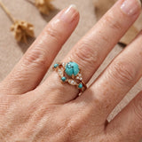 ANILLO BOHEMIO TURQUESA