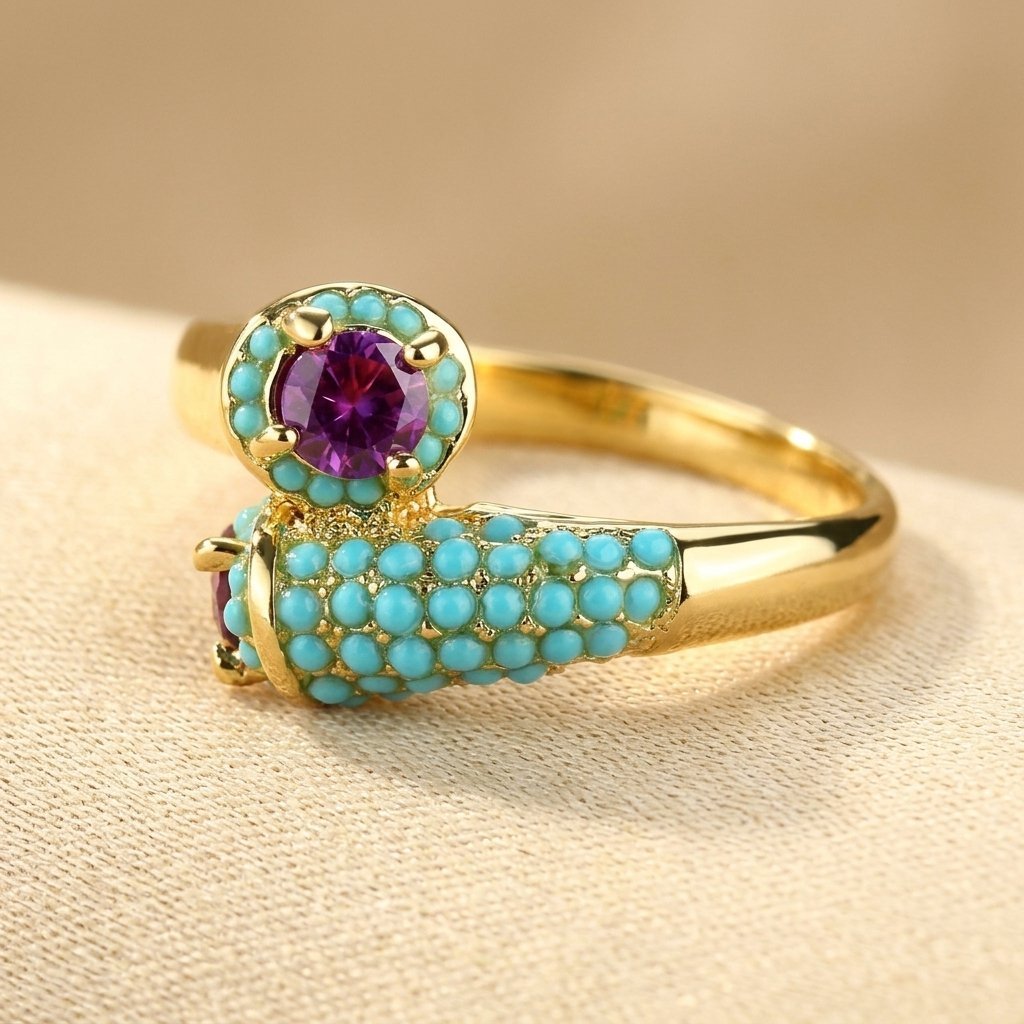 ANILLO TURQUESA MINIMALISTA