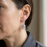 PENDIENTES PLATA BAROQUE PERLA GOTA