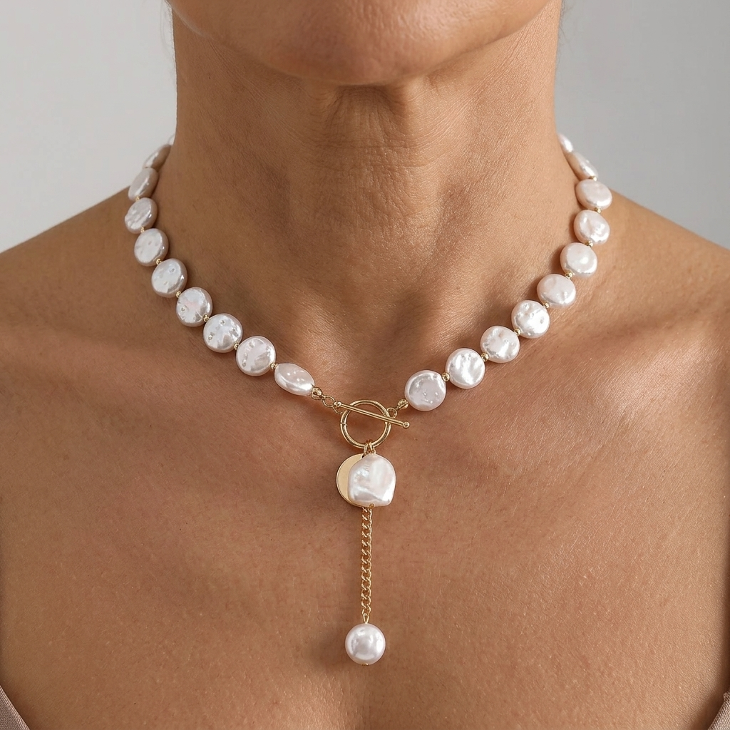 COLLAR BAROQUE SUPERPUESTO PERLA