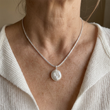 COLLAR STERLING PLATA ÉTINCELANT PERLA