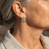 PENDIENTES TURQUESA TORTUE CLOU OREILLE