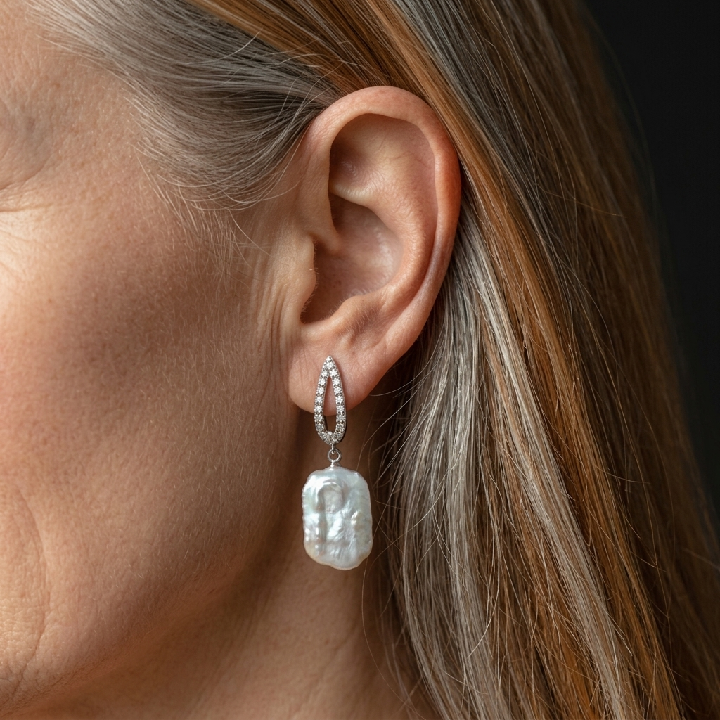 PENDIENTES BAROQUE PERLA