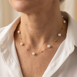 COLLAR BAROQUE EAU DOUCE PERLA ORO
