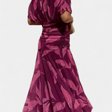 VESTIDO LARGO FLORAL CON ESCOTE EN V - VALERINA MARBELLA