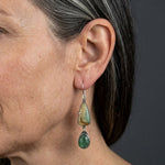PENDIENTES BOHEMIO TURQUESA GOTA