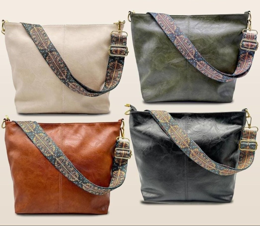 BOLSO DE HOMBRO DE CUERO ATEMPORAL CON DISEÑO CLÁSICO - VALERINA MARBELLA