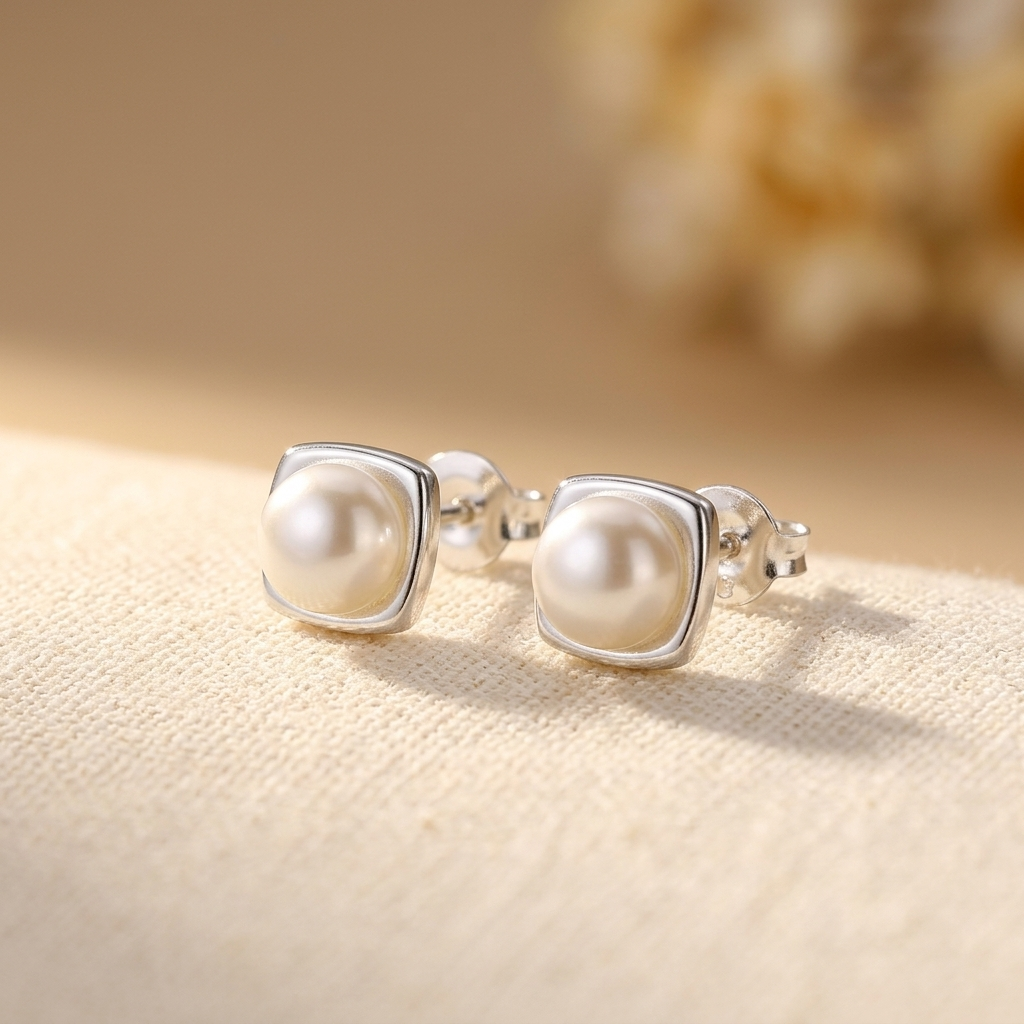 PENDIENTES EAU DOUCE PERLA