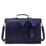 BOLSO CON DISEÑO FLORAL Y LAZO DECORATIVO - VALERINA MARBELLA