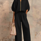 Léonie | Ensemble Deux Pièces Élégant en Coton et Lin