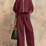 Léonie | Ensemble Deux Pièces Élégant en Coton et Lin