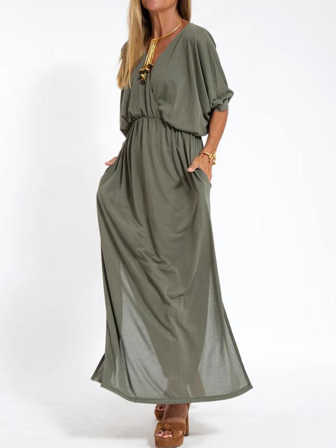 VESTIDO DE VERANO LIGERO CON ESTILO DESPREOCUPADO