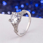 ANILLO VINTAGE BLANCO VERRE PLATA
