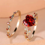 CONJUNTO REDVINE CORAZÓN ACCENT ANILLO