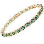 PULSERA ESMERALDA TRÍO TENIS