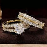 CONJUNTO ÉTERNEL DESTELLO DIAMANTE ANILLO