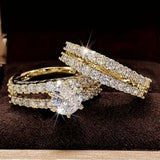 CONJUNTO ÉTERNEL DESTELLO DIAMANTE ANILLO