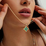 COLLAR ESMERALDA COLGANTE