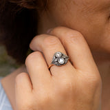 ANILLO VINTAGE CIRCONA ROSA ORO