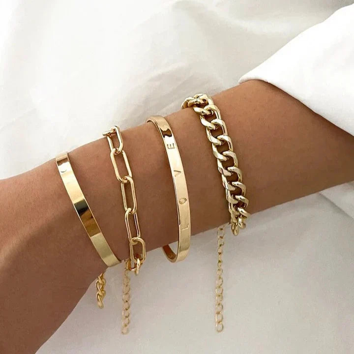 CONJUNTO ELAN MERCER PULSERA | ORO