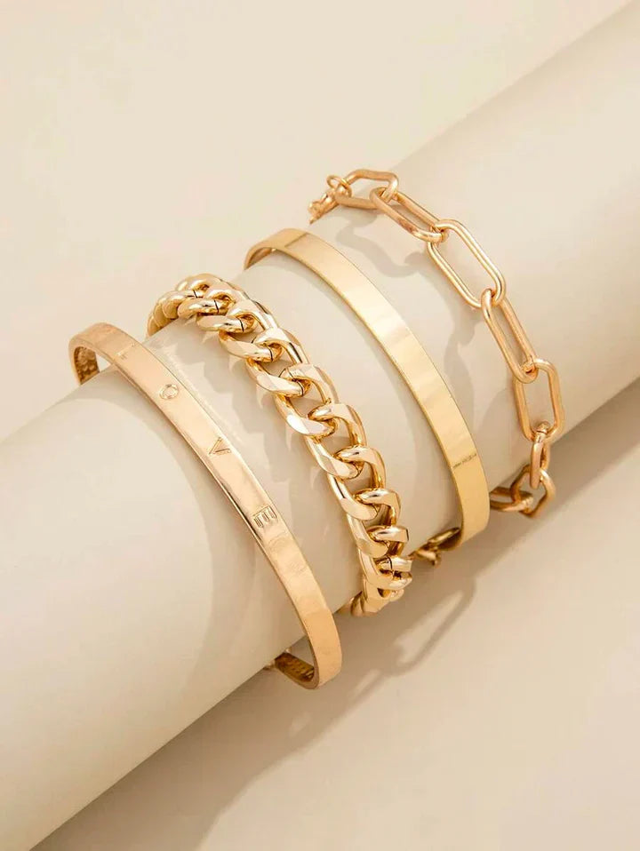 CONJUNTO ELAN MERCER PULSERA | ORO