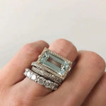 CONJUNTO VINTAGE PLATA TURQUESA VERRE ANILLO