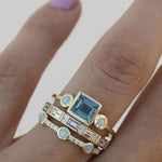 ANILLO VINTAGE AZUL CRISTAL