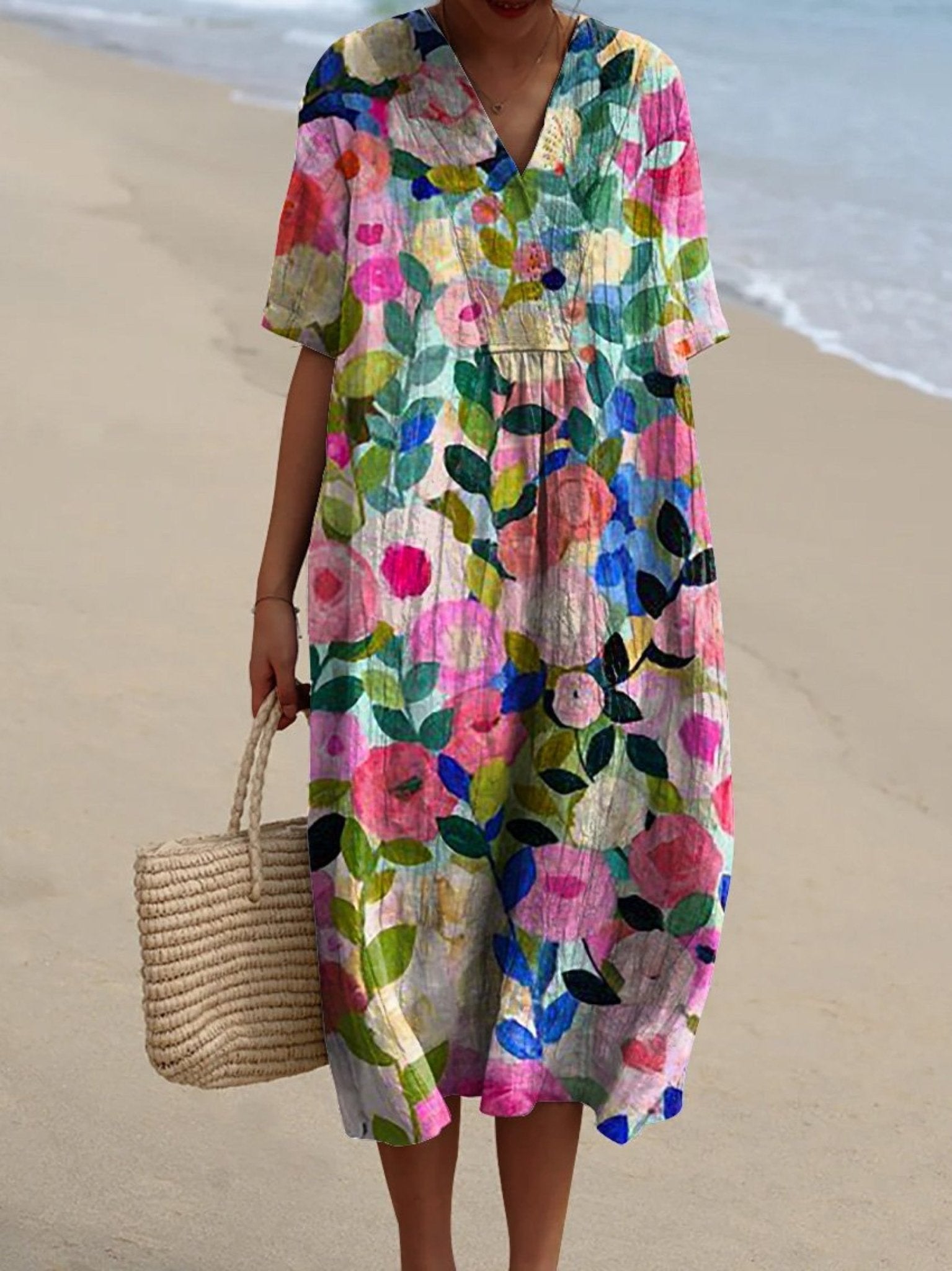 VESTIDO FLORAL DE ESTILO VINTAGE - VALERINA MARBELLA