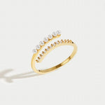 ANILLO VIRELLE PERLA CRISTAL OUVERT | ORO